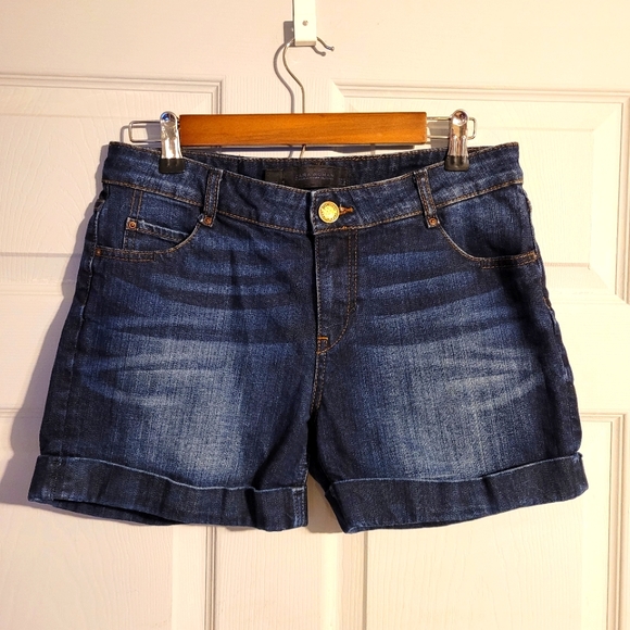 Zara Pants - Zara Women Denim shorts dark wash Sz  8 EUC RN 77302